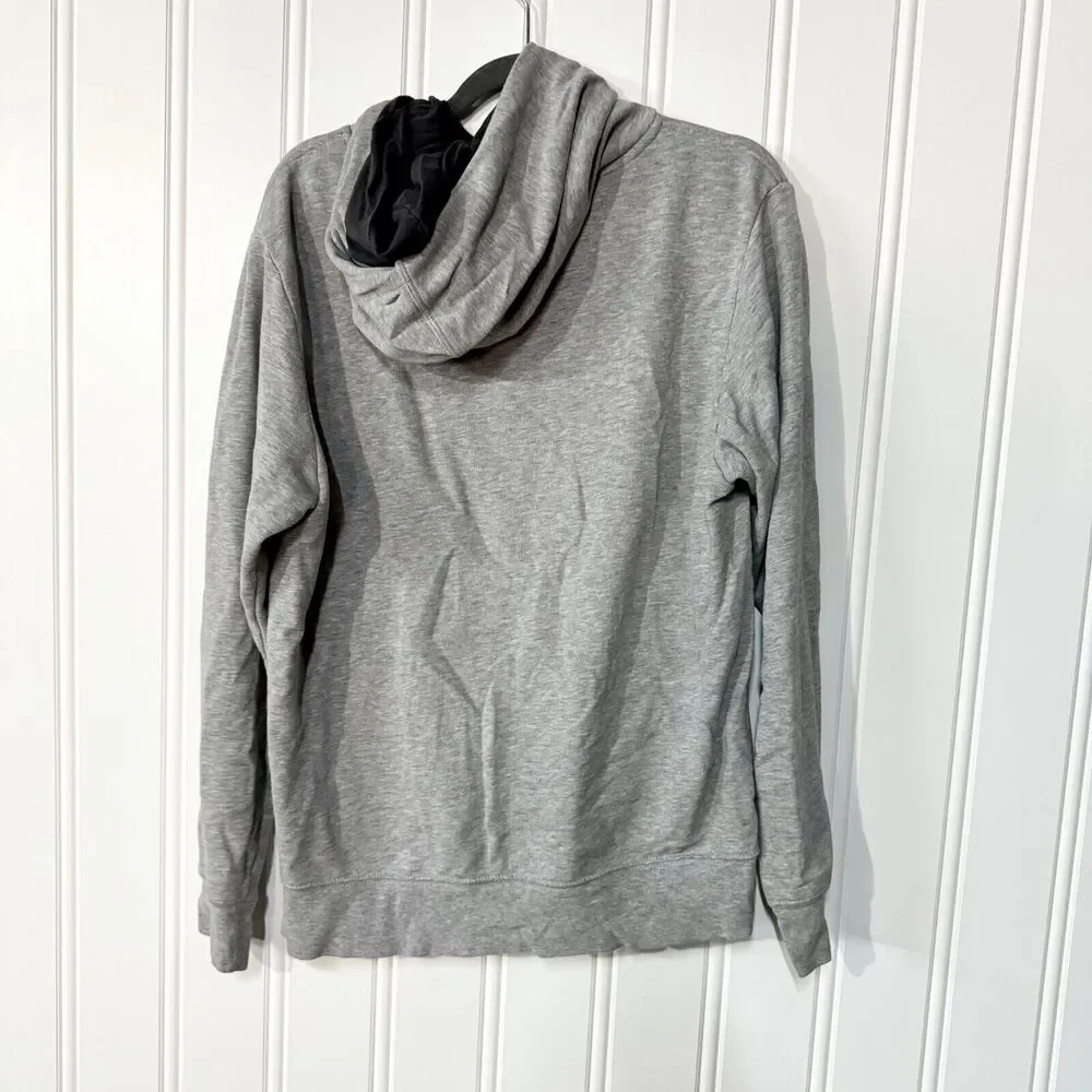 THE NORTH FACE Sweater Mens Size Medium‎ Hooded Grey Long Sleeve Cotton Graphic